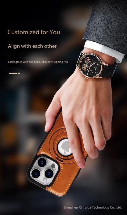 Luxury Leather Phone Case with Strong Magnet