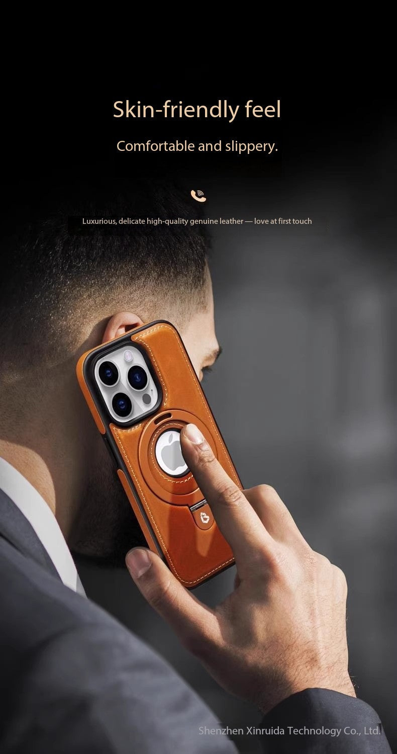 Luxury Leather Phone Case with Strong Magnet