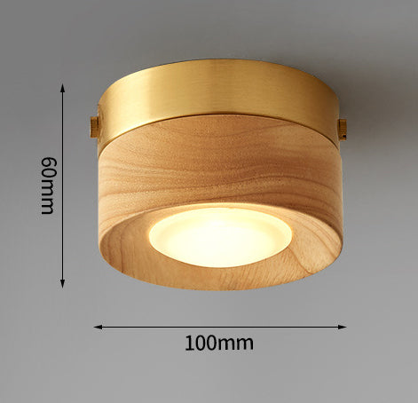 Traditional Wooden Ceiling Light Fixture