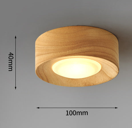 Traditional Wooden Ceiling Light Fixture