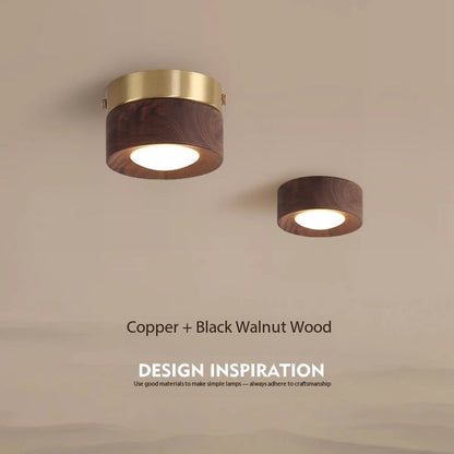 Traditional Wooden Ceiling Light Fixture - Fesara