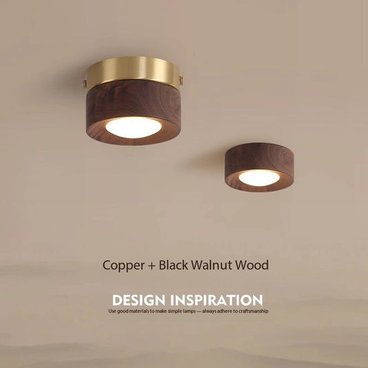Traditional Wooden Ceiling Light Fixture - Fesara