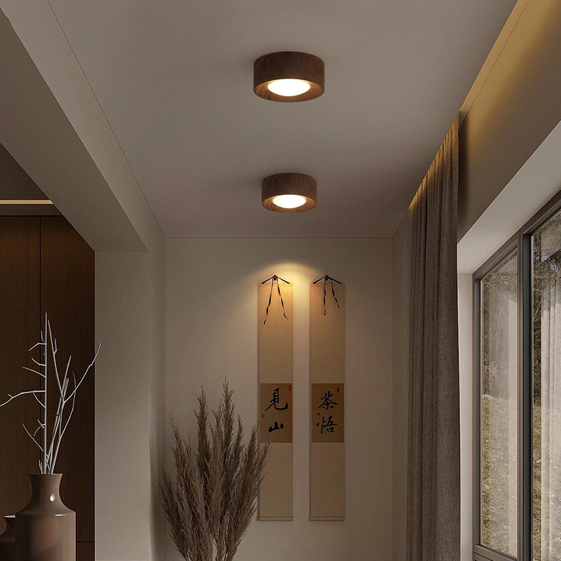 Traditional Wooden Ceiling Light Fixture