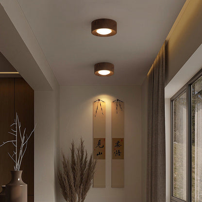 Traditional Wooden Ceiling Light Fixture