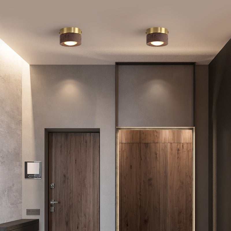 Traditional Wooden Ceiling Light Fixture