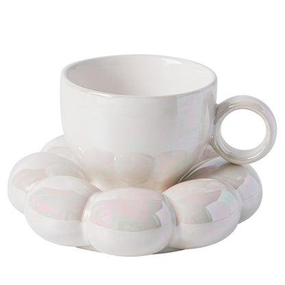 Rustic Floral Coffee Mug Ceramic Cup Set