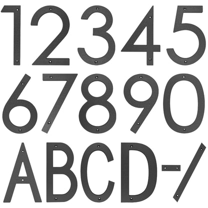 Stylish Black 8-10 Inch House Number Plate