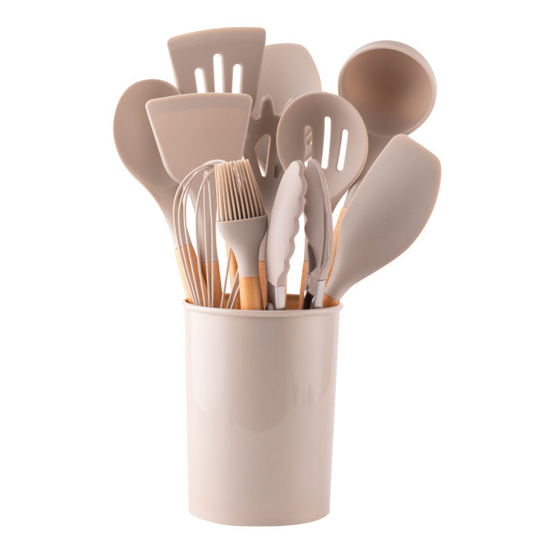 Durable Handle Non-Stick Cookware 12-Piece Kitchen Utensil Set