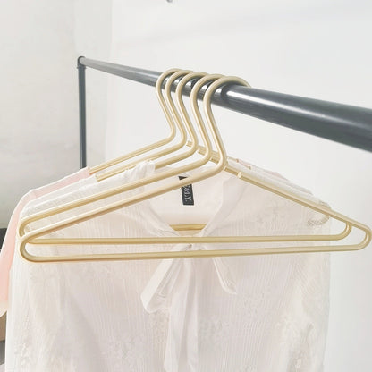 Durable Metal Coat Hanger in Matte Gold Finish