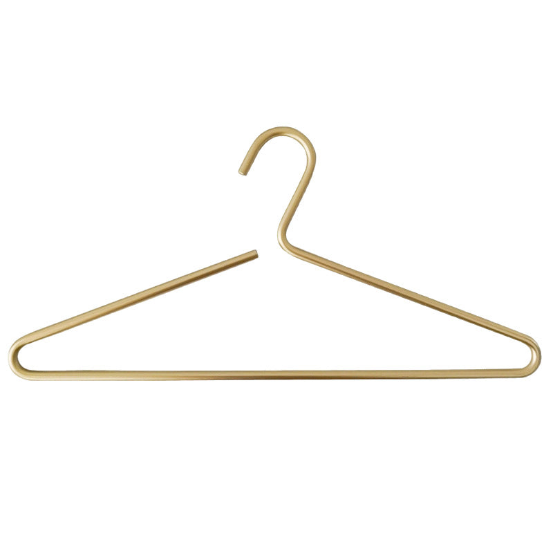 Durable Metal Coat Hanger in Matte Gold Finish