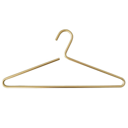 Durable Metal Coat Hanger in Matte Gold Finish