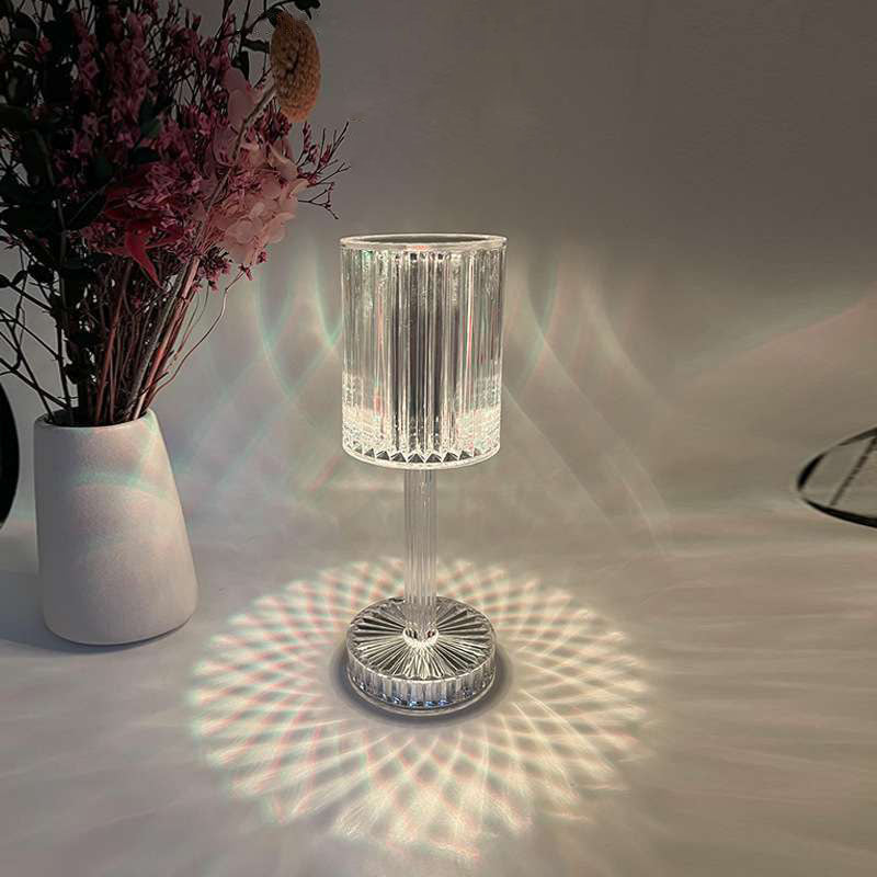Romantic Floral Nightstand Table Lamp Soft Glow
