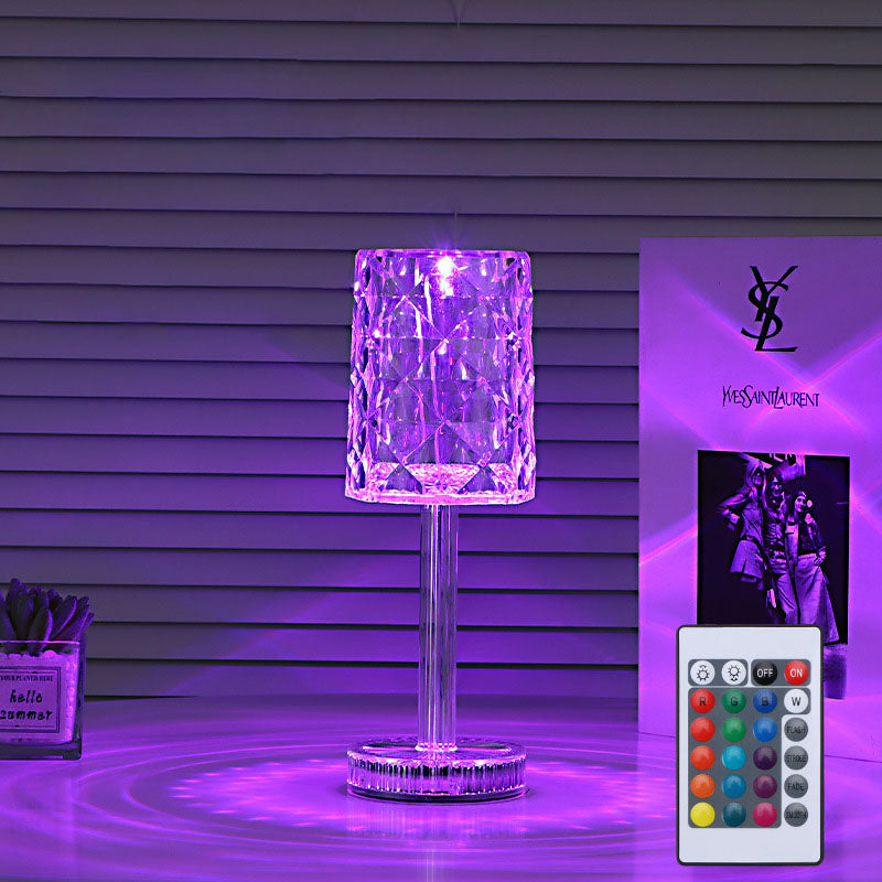 Romantic Floral Nightstand Table Lamp Soft Glow