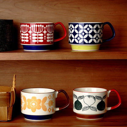 Colorful Printed Ceramic Coffee Mug