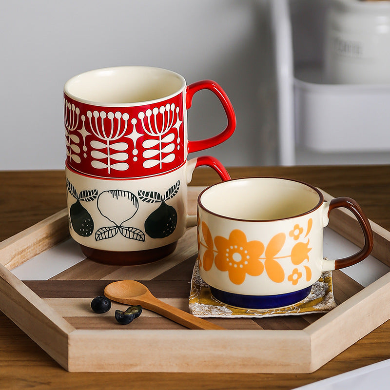 Colorful Printed Ceramic Coffee Mug