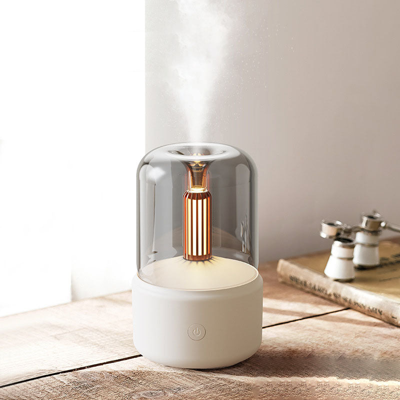 Relaxing USB Essential Oil Diffuser Candle Light - Fesara