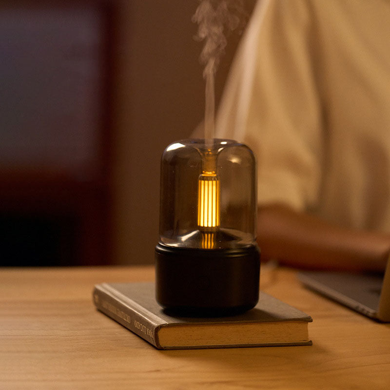 Relaxing USB Essential Oil Diffuser Candle Light