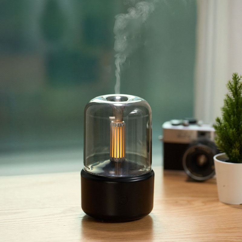 Relaxing USB Essential Oil Diffuser Candle Light