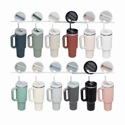 Large Insulated Cup with Lid and Straw