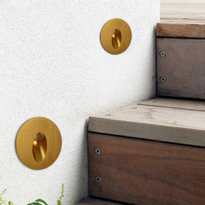 Recessed LED Stair Lights Aluminum Square Corner Lights - Fesara