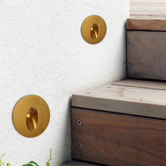 Recessed LED Stair Lights Aluminum Square Corner Lights - Fesara