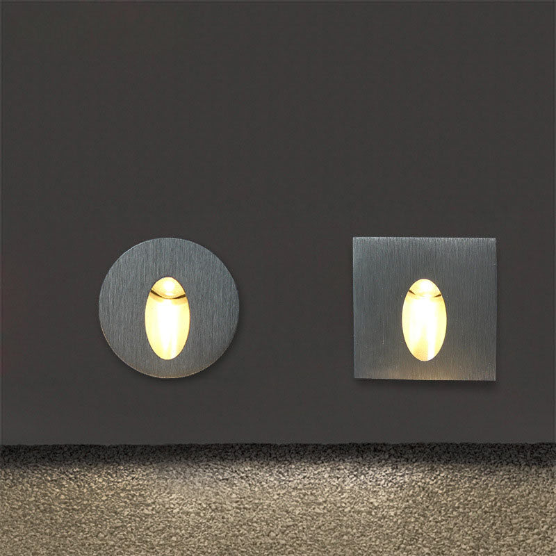 Recessed LED Stair Lights Aluminum Square Corner Lights