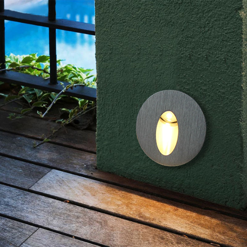 Recessed LED Stair Lights Aluminum Square Corner Lights