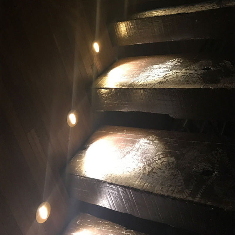 Recessed LED Stair Lights Aluminum Square Corner Lights