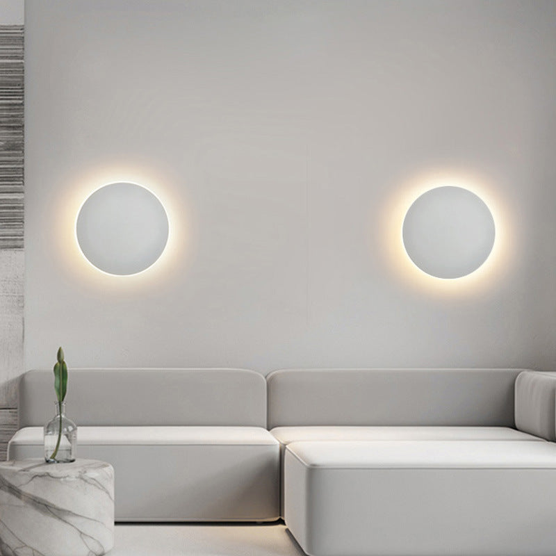 Modern Round Wall Light for Hallway and Bedroom