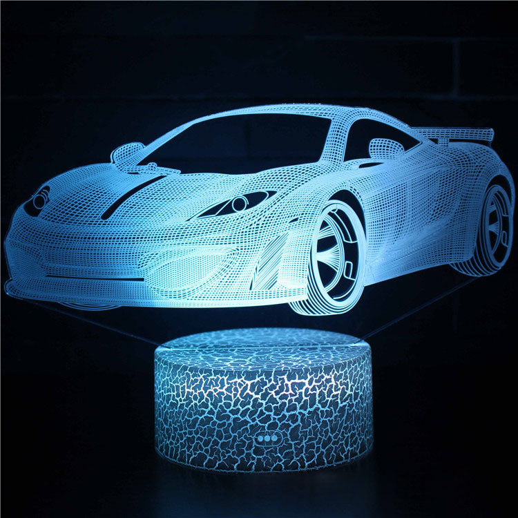 Cool 3D LED Night Lamp Dimmable Table Light