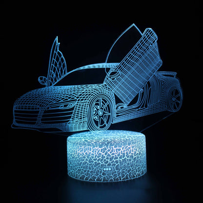 Cool 3D LED Night Lamp Dimmable Table Light