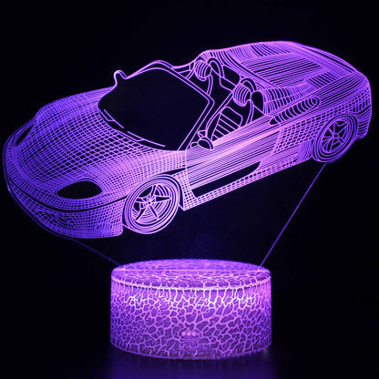 Cool 3D LED Night Lamp Dimmable Table Light