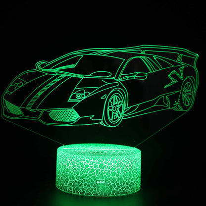 Cool 3D LED Night Lamp Dimmable Table Light