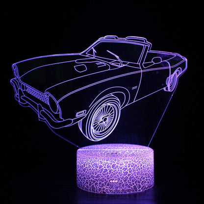 Cool 3D LED Night Lamp Dimmable Table Light