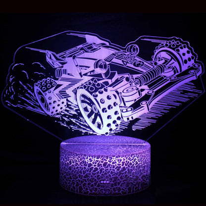Cool 3D LED Night Lamp Dimmable Table Light