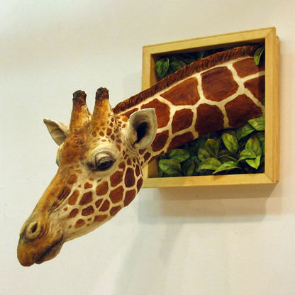 Fun Giraffe Wall Art 3D Picture Frame Decoration