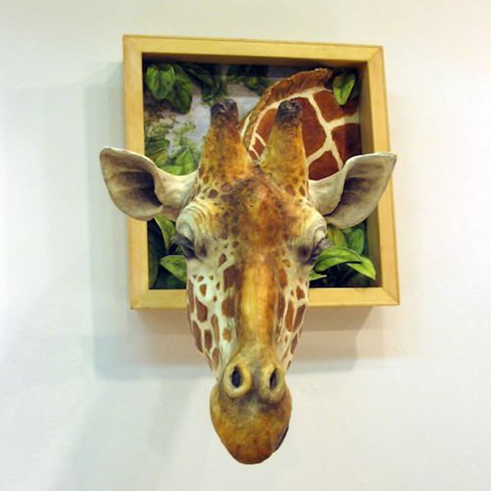 Fun Giraffe Wall Art 3D Picture Frame Decoration