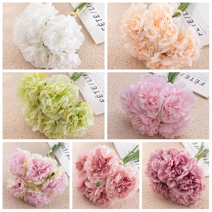 Artificial Peony Flower Arrangement Home Decor