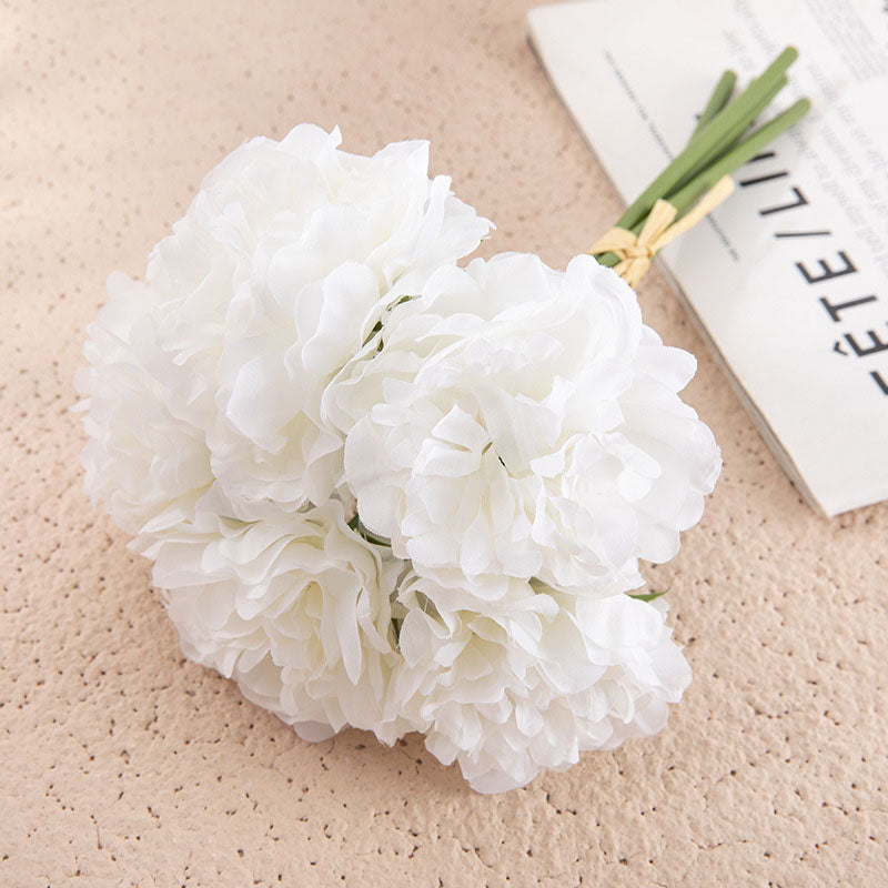 Artificial Peony Flower Arrangement Home Decor
