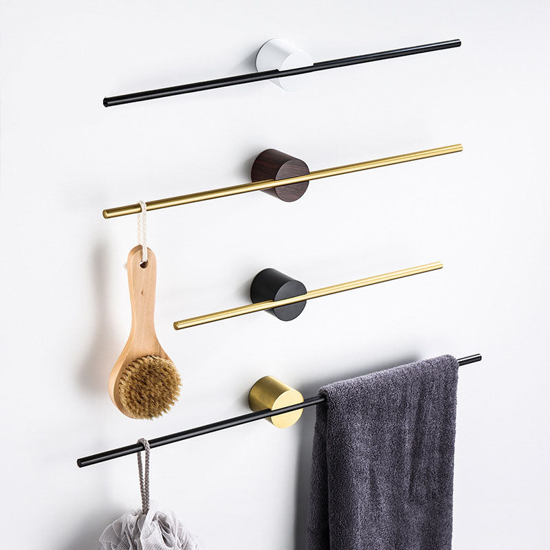Elegant Gold Adjustable Single Bar Bathroom Towel Rack - Fesara