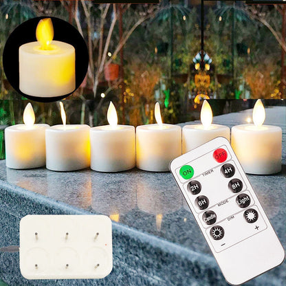 Mini LED Candle Lamp with Flickering Flame Effect