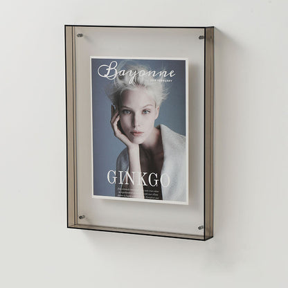 Clear Glass Picture Frame Table Lamp Modern Display