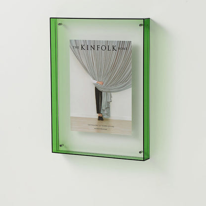 Clear Glass Picture Frame Table Lamp Modern Display