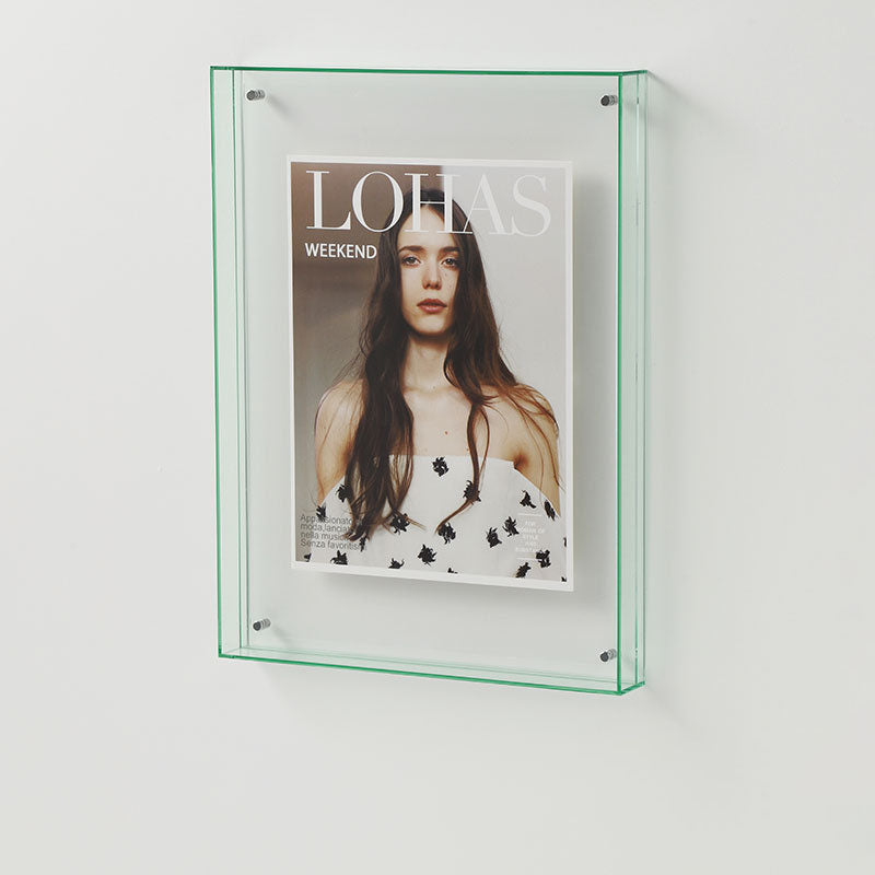 Clear Glass Picture Frame Table Lamp Modern Display
