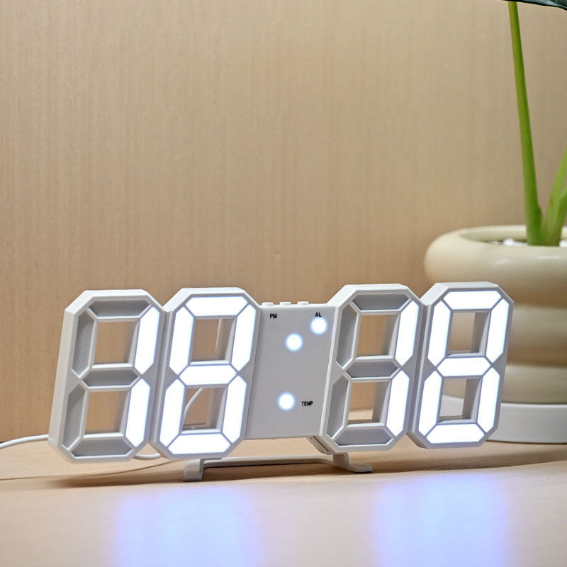 Modern LED Wall Clock Digital Display - Fesara
