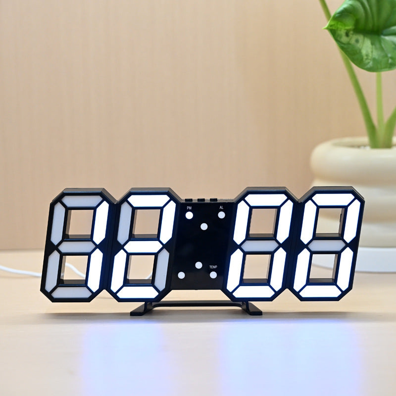 Modern LED Wall Clock Digital Display