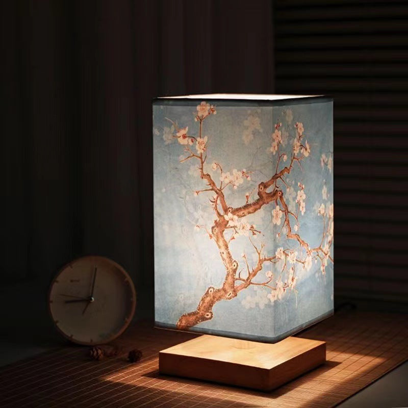 Traditional Wooden Accent Night Lamp