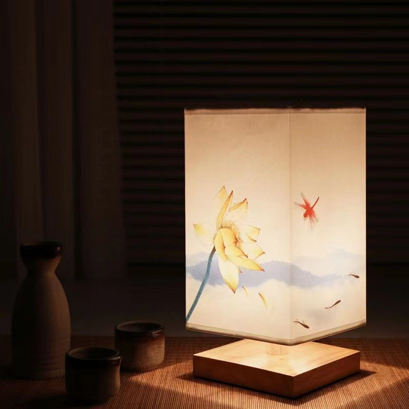 Traditional Wooden Accent Night Lamp