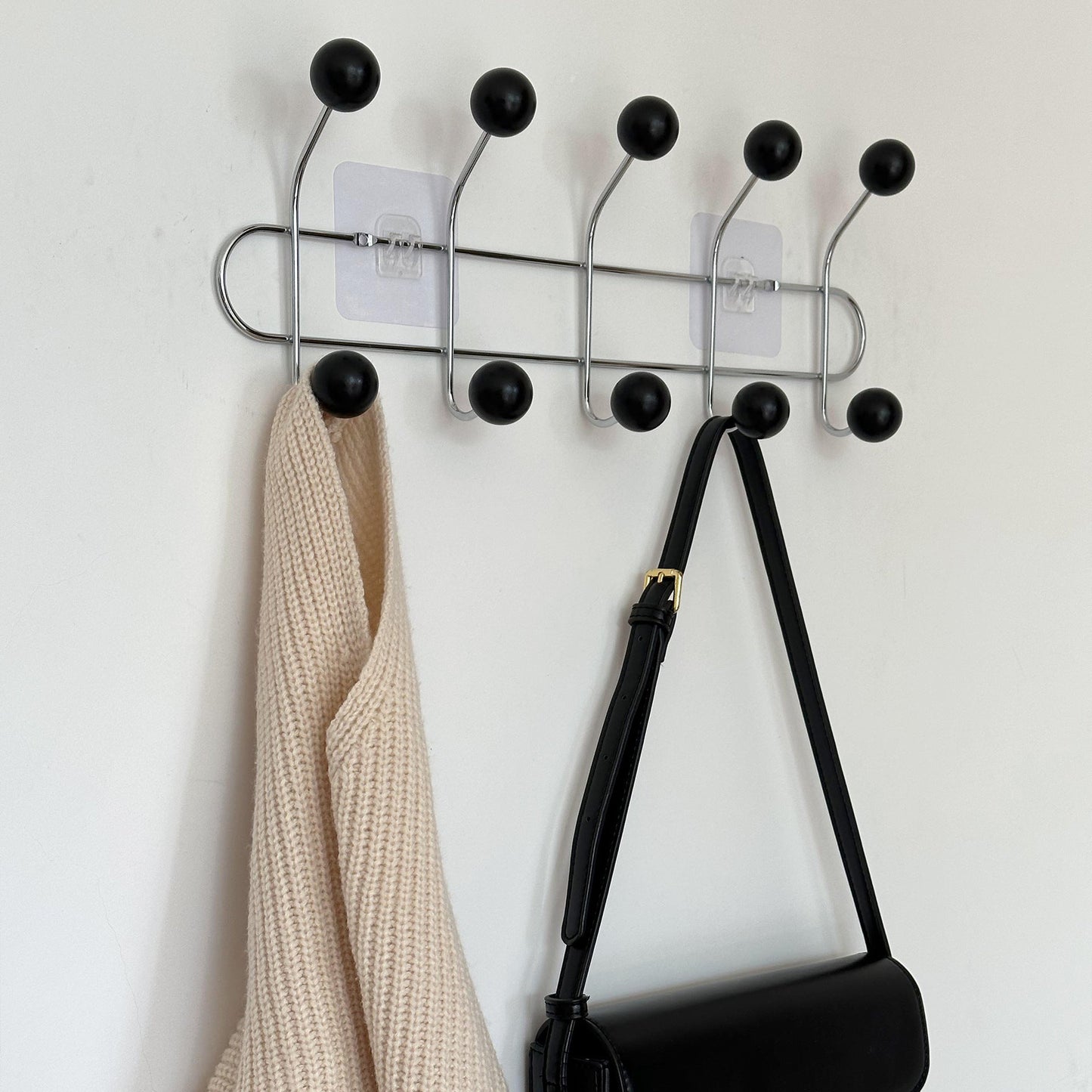 Hidden Screw Wall Hook Modern Coat Rack Organizer