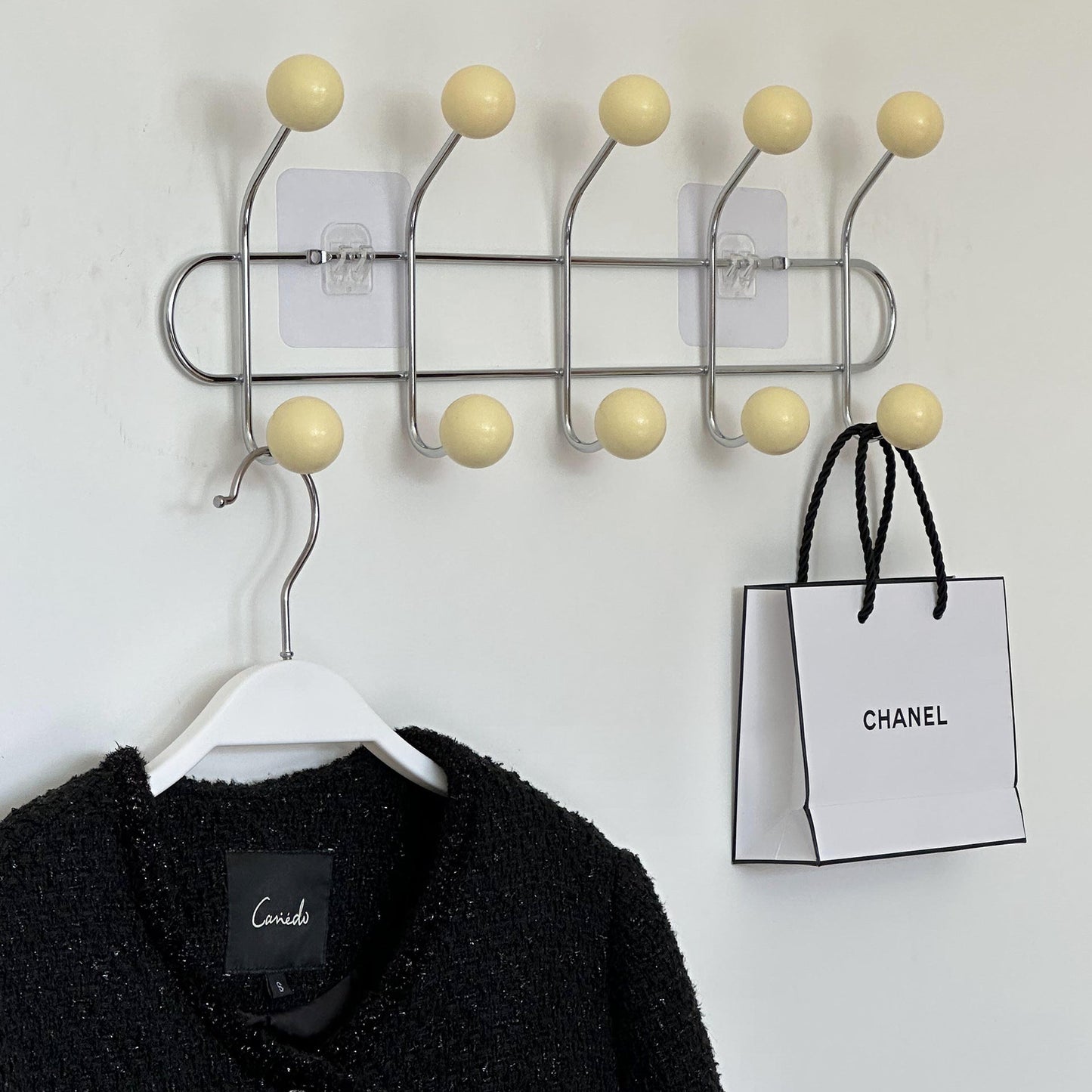 Hidden Screw Wall Hook Modern Coat Rack Organizer